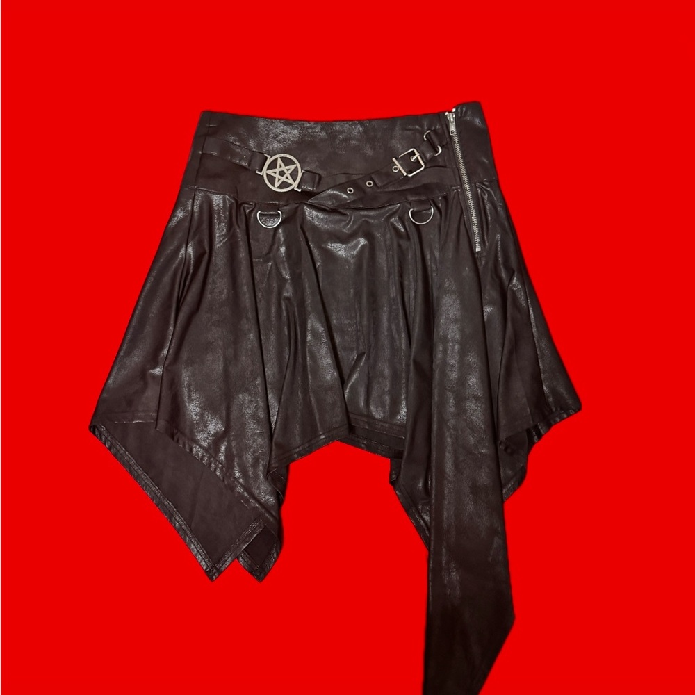 Rare Killstar State Of Calamity Pentagram High-Low Gothic Skirt